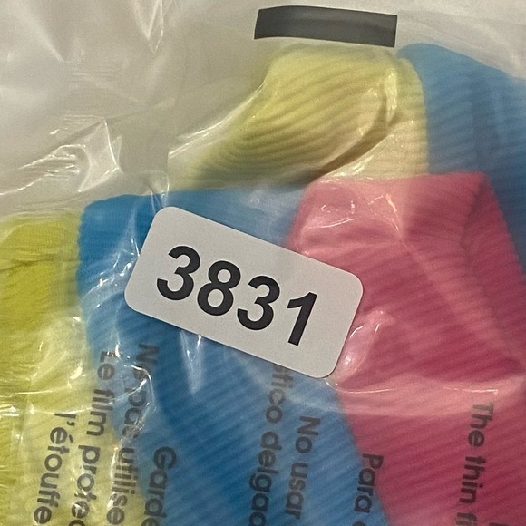 New! Beach Riot Heidi Retro Bright Color Block Ribbed Bikini Bottom 3831 - Picture 6 of 8